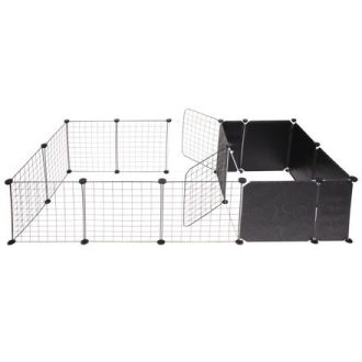 Amigo pet fence cage black packaging 1 pc