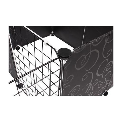 Amigo pet fence cage black packaging 1 pc