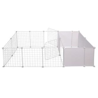 Amigo pet fence cage white packaging 1 pc