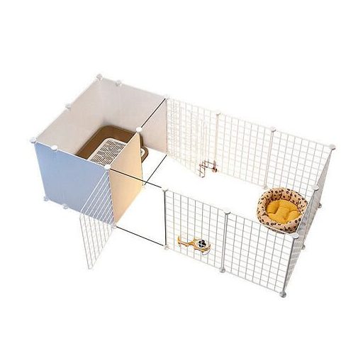 Amigo pet fence cage white packaging 1 pc