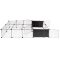 Block pet fence cage black packaging 1 pc