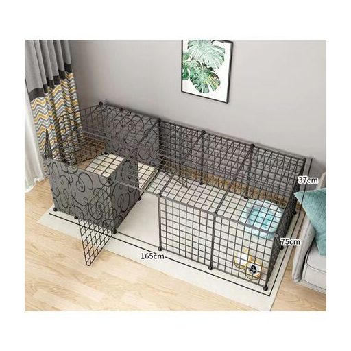 Block pet fence cage black packaging 1 pc