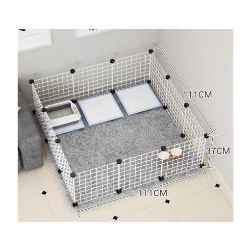 Bucky pet fence cage white packaging 1 pc