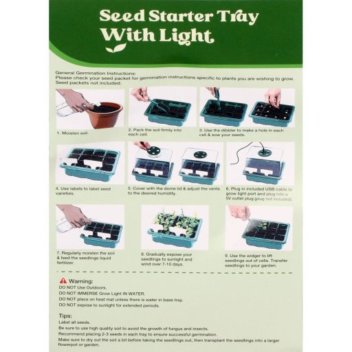 Seedling Pot 12 Light set 5 pcs packaging 1 packaging