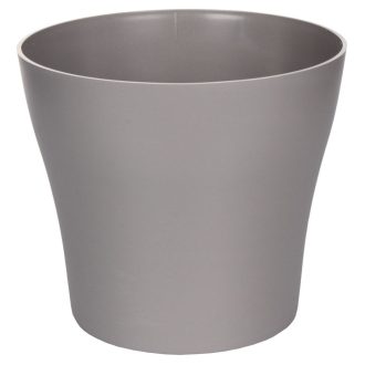 Tulipan Mat flower pot grey diameter 24 cm