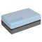 Yoga Block Duo foam block blue-grey height/width 7,5 cm