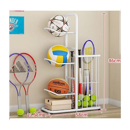 Multisport 3 sporttároló állvány fehér csomagolás 1 db