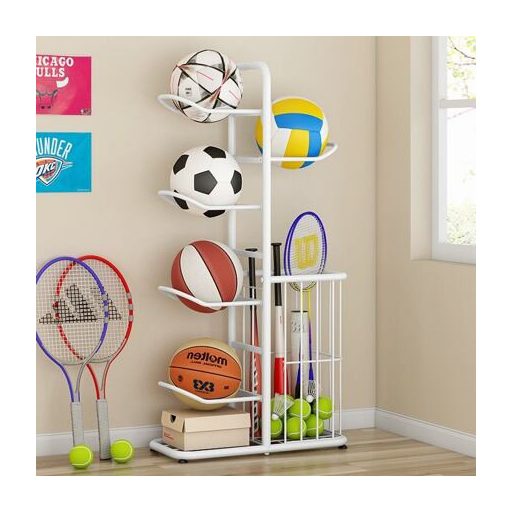 Multisport 5 sporttároló állvány fehér csomagolás 1 db