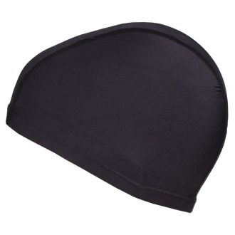 Polyester Cap swimming cap black packaging 1 pc