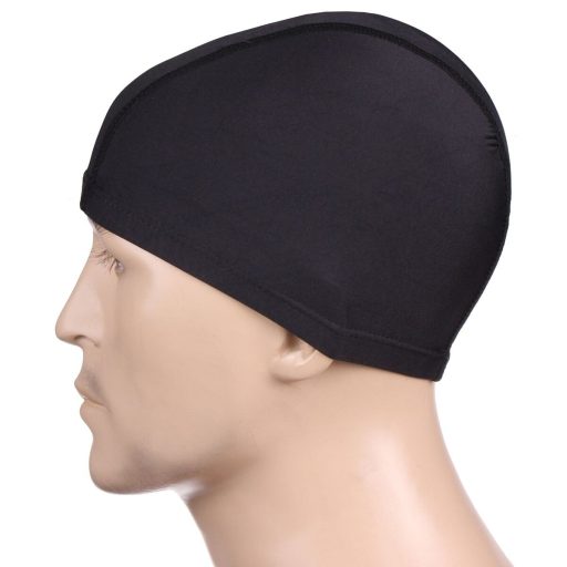 Polyester Cap swimming cap black packaging 1 pc