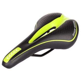 Race 1.0 kerékpár nyereg fekete-zöld csomagolás 1 db