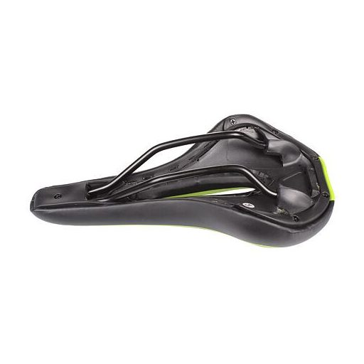 Race 1.0 kerékpár nyereg fekete-zöld csomagolás 1 db