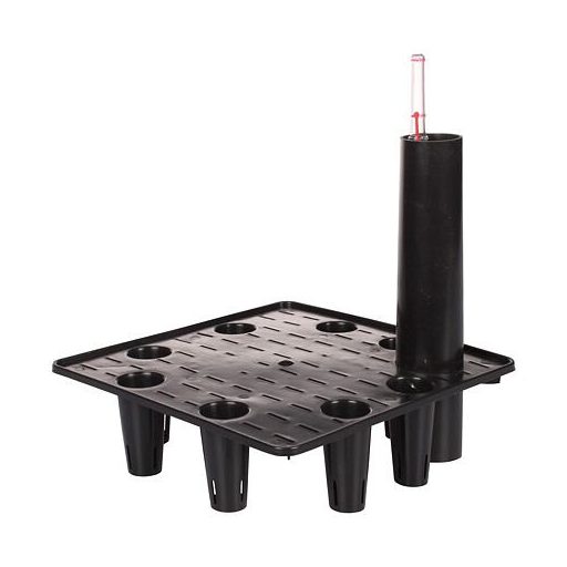 Cubico önöntöző virágcserép piros, hossza 27 cm