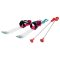 Baby Ski 70 plastic skis with poles white-purple packaging 1 pc