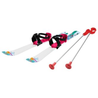   Baby Ski 90 plastic skis with poles white-purple packaging 1 pc