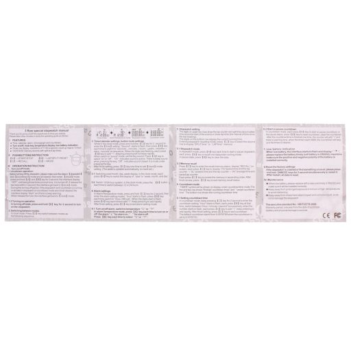 BY30 stopwatch with 30 Lap Times packaging 1 pc