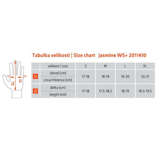 Jasmine WS+ ladies gloves black clothing size S
