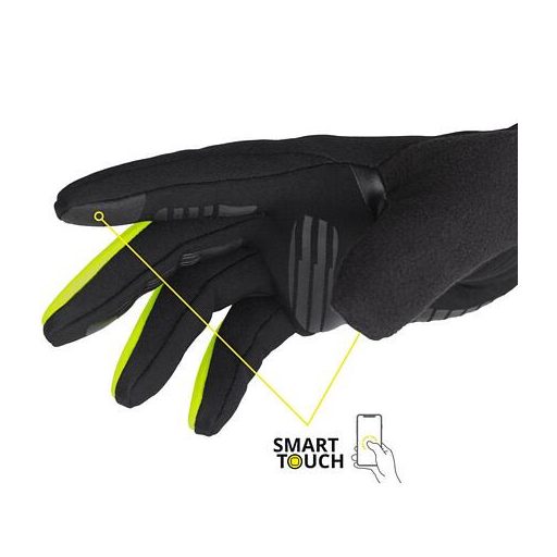 Skin WS+ sportkesztyű fekete-sárga fluo ruházat XL méret