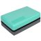 Yoga Block Duo foam block green-anthracite height/width 7,5 cm