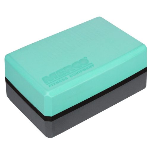 Yoga Block Duo foam block green-anthracite height/width 7,5 cm