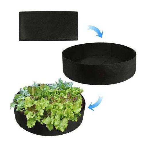 Round 127 planting bag black packaging 1 pc