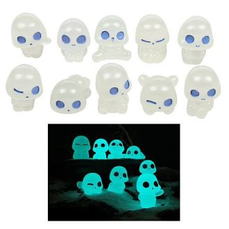 Alien világító díszek 10 db kék csomagolás 1 szett