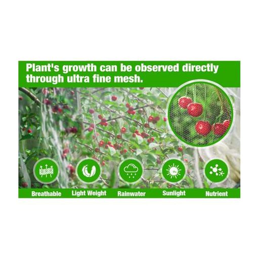 Kerti háló rovar- és madárriasztó háló 2,5 x 10 m, 1 db-os csomagolás