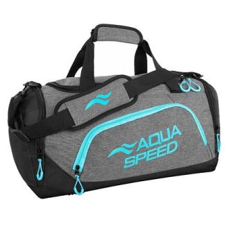 Duffle Bag M sporttáska szürke-türkiz csomagolás 1 db