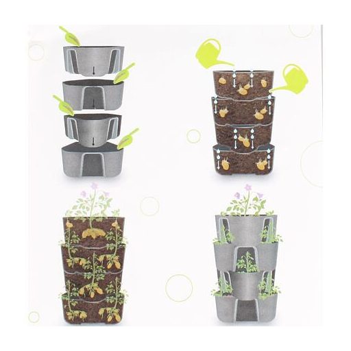 Burgonyatermesztő tartály burgonyához, antracit színű csomagolásban, 1 db