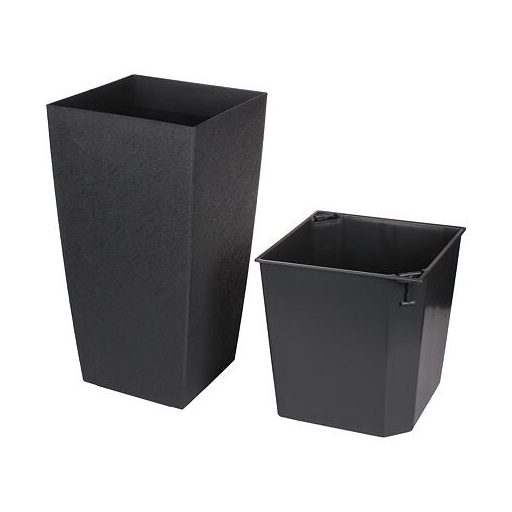 Delto Stone önöntöző virágcserép 25 x 46 cm antracit csomagolás 1 db