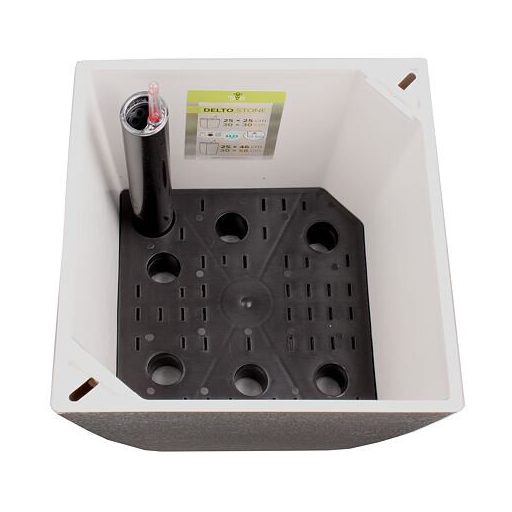 Delto Stone önöntöző virágcserép 30 x 58 cm fehér csomagolás 1 db