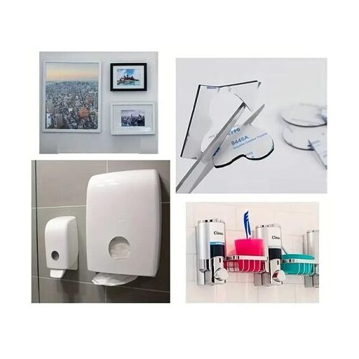 3M Fix Plates öntapadós matricák 4 db fekete csomagolás 1 szett