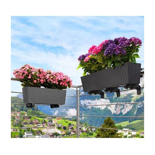 Florence Stone dísznövényláda 75 cm fehér csomagolás 1 db