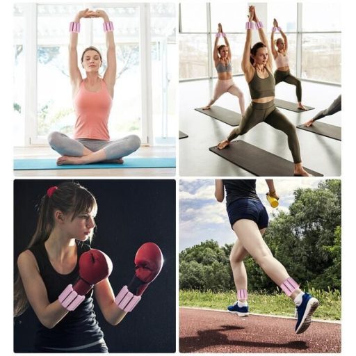 Szilikon Fitness 240 súlyzószalagok, 1 pár csomagolásban