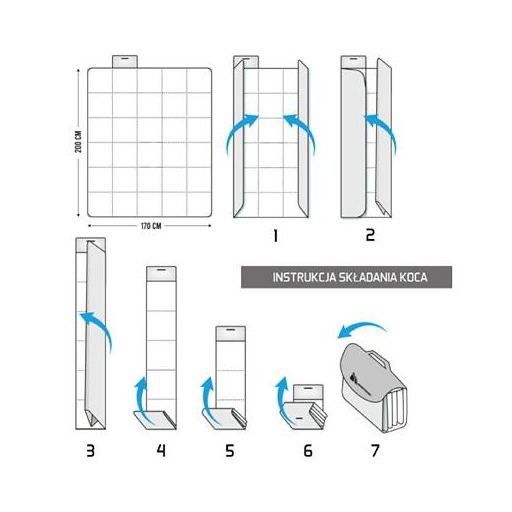 Triangles XXL pikniktakaró 200 x 200 cm csomagolás 1 db