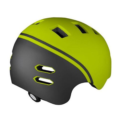 Buddy kerékpáros sisak gyerekeknek, lime színű, XS-S méretben