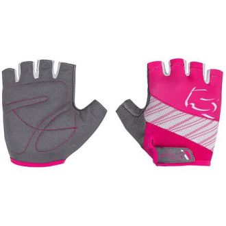   Simple gyerek kerékpáros kesztyű rózsaszín-fehér ruházat 9-10-es méret