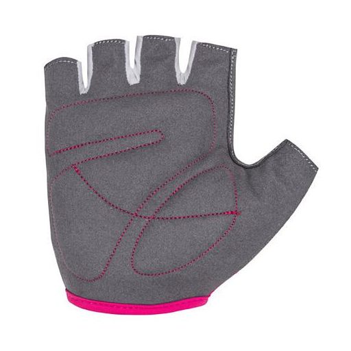 Simple gyerek kerékpáros kesztyű rózsaszín-fehér ruházat 9-10-es méret