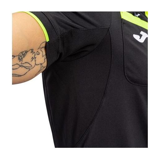 Játékvezetői rövid ujjú mez, fekete, XXXL-es méret