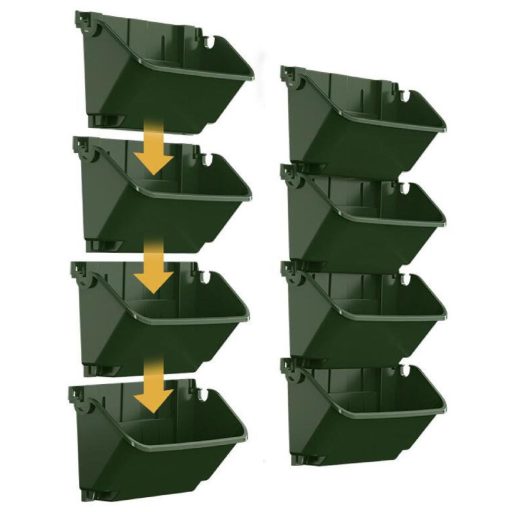 Wallnet wall plastic flower pot packaging 1 pc