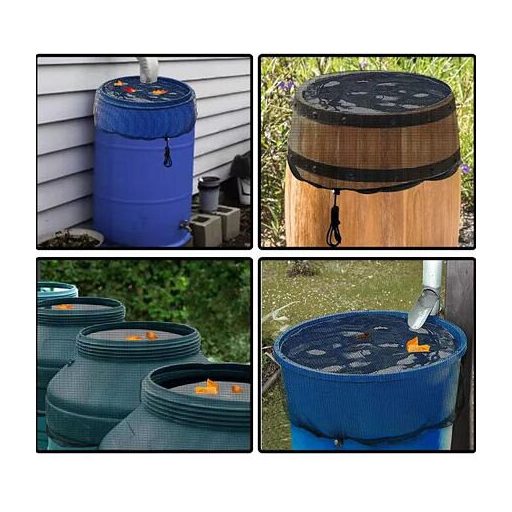Szeparátor 80 esővízgyűjtő hordó hálós elválasztó fedél csomagolás 1 db
