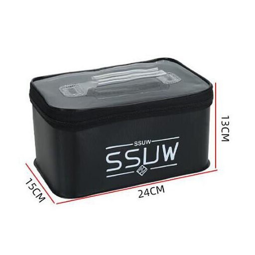 Horgásztároló doboz 24 db vízálló zacskós csomagolásban 1 db