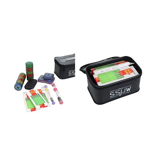 Horgásztároló doboz 24 db vízálló zacskós csomagolásban 1 db