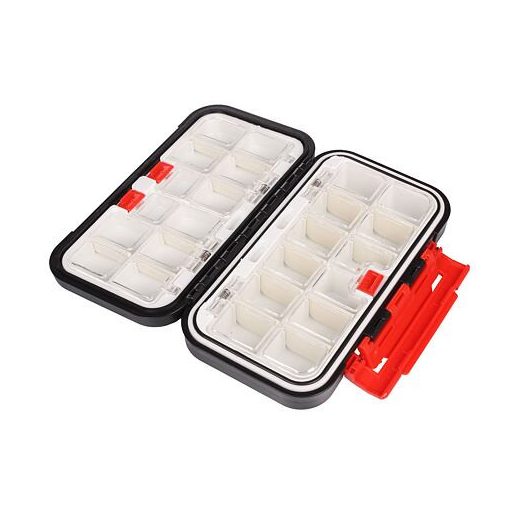 Horgászfelszerelés-tároló doboz, fekete csomagolás, 1 db