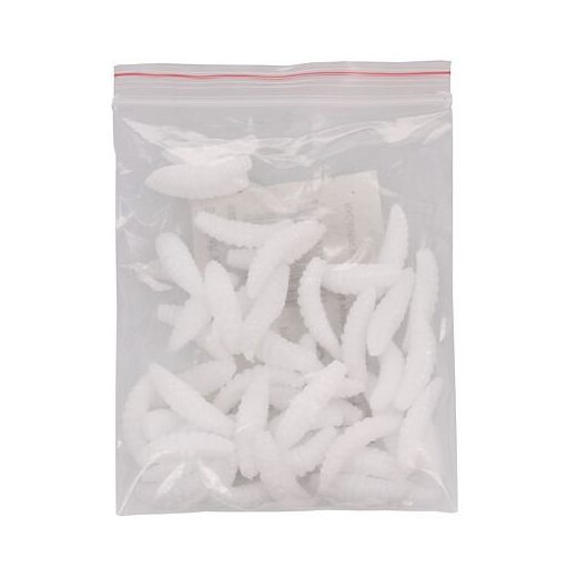 Csali Soft Worms kenyérkukac 50 db fehér csomagolás 1 szett