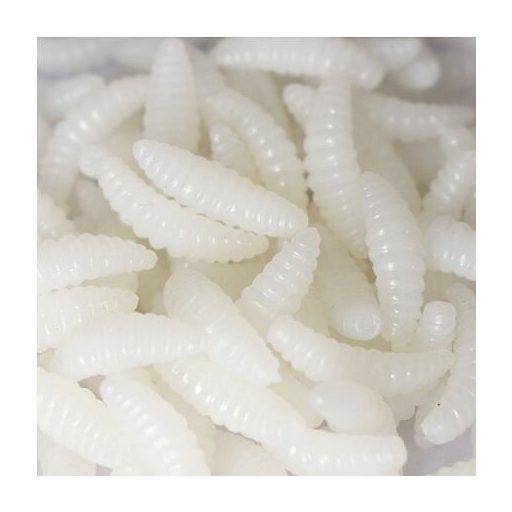 Csali Soft Worms kenyérkukac 50 db fehér csomagolás 1 szett