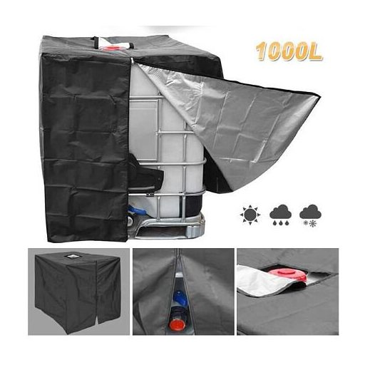 Tartályfedél cipzárral IBC tartályhoz 1000 l-es csomagoláshoz 1 db