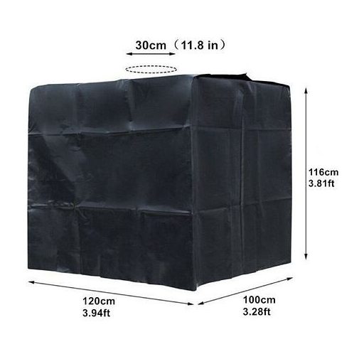 Tartályfedél cipzárral IBC tartályhoz 1000 l-es csomagoláshoz 1 db