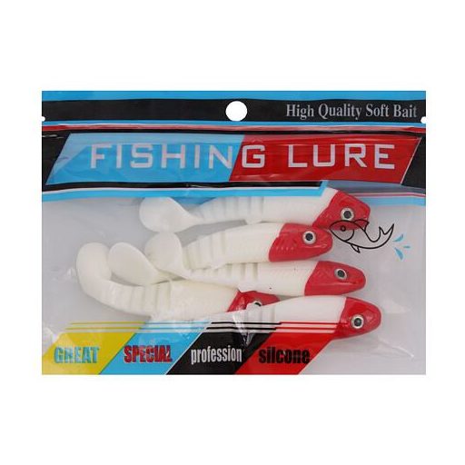 Gumicsalik 10 horgász gumicsalik 5 db-os csomagolás 1 szett