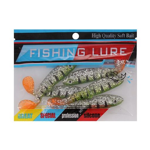 Gumicsalik 15 horgász gumicsalik 5 db-os csomagolás 1 szett